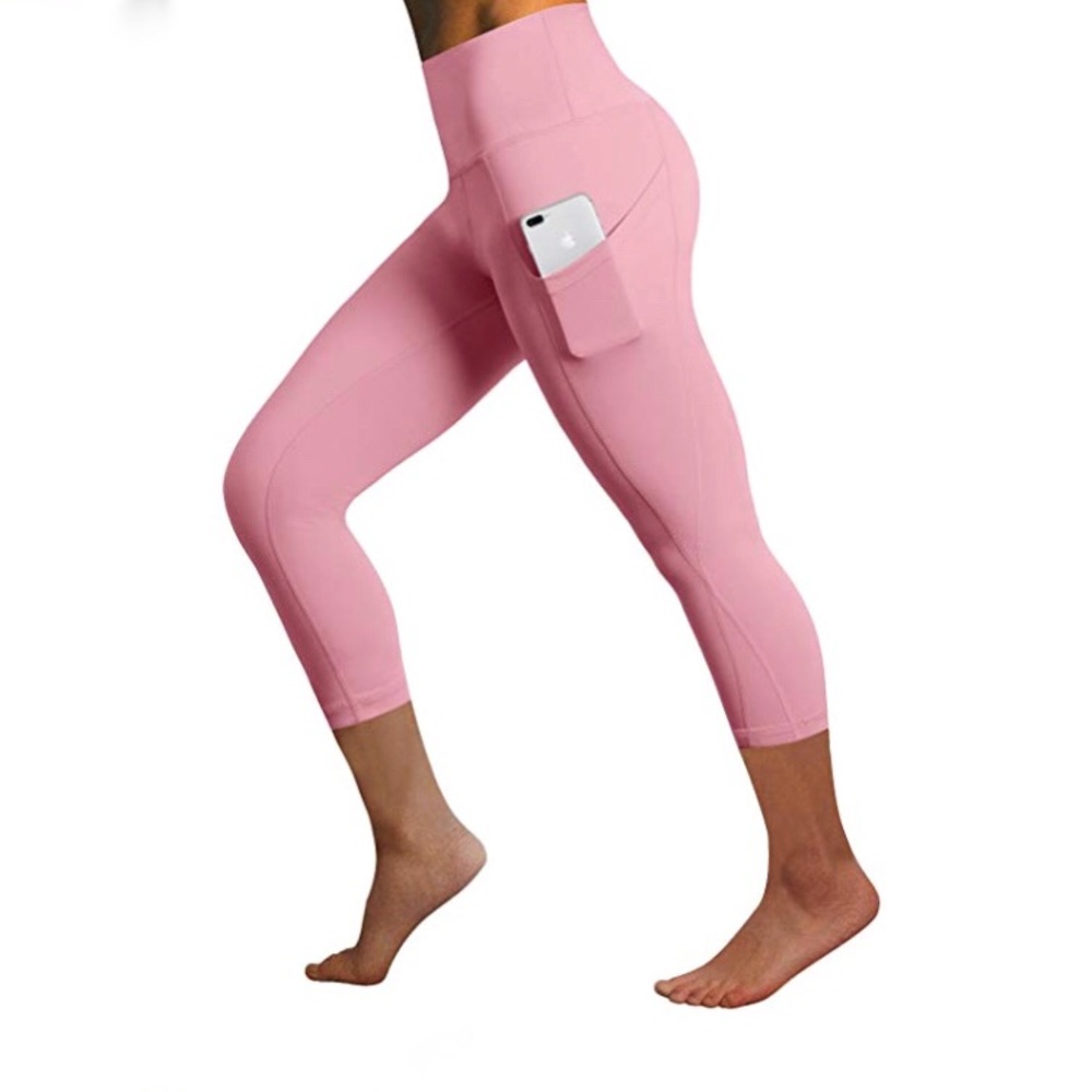 Pink High Waisted Workout Leggings